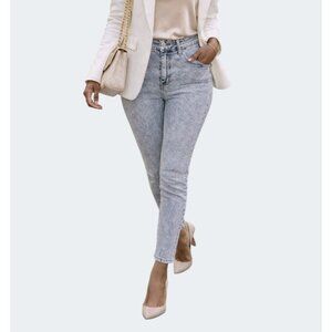 Marc New York Womens Light Wash High-Rise Skinny Jeans Size 4